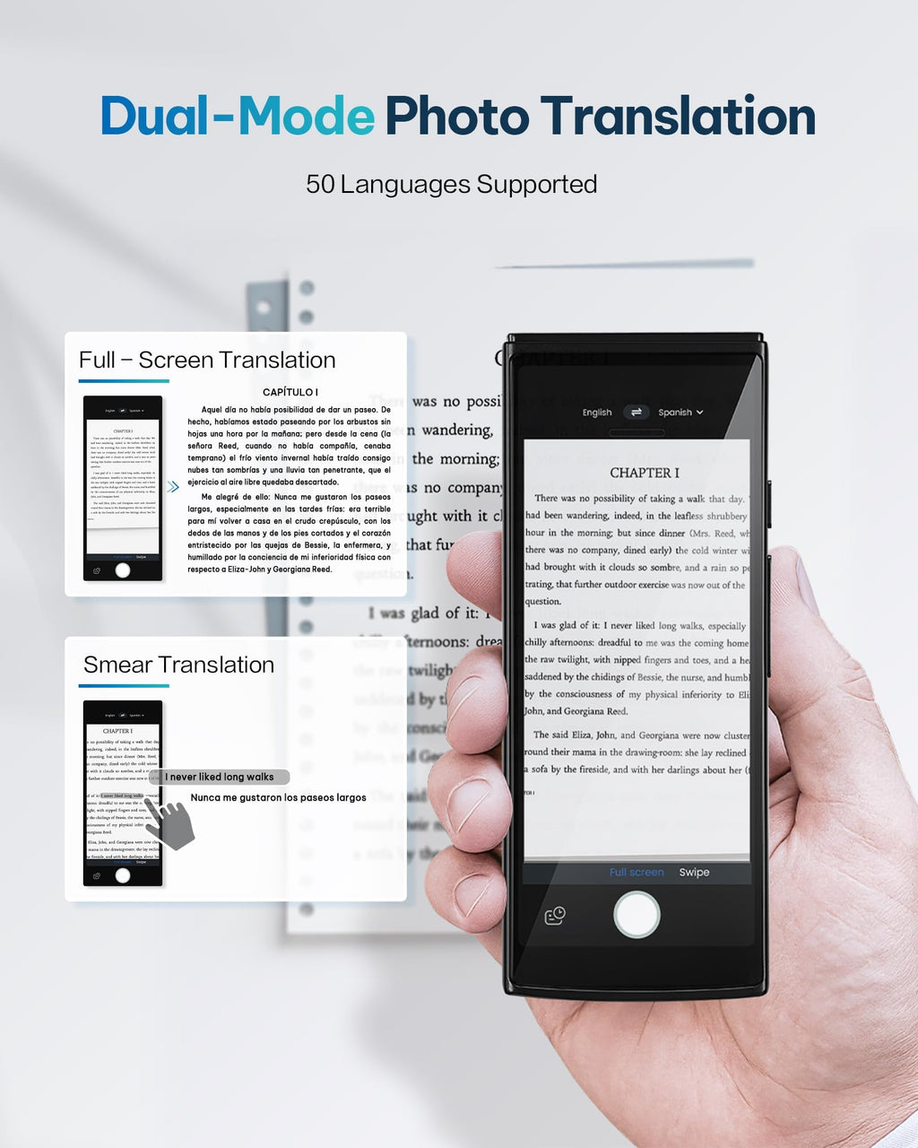 2026 AI Language Translator Device – VORMOR Instant 150 Languages Voice & Photo Translator No WiFi Needed | ChatGPT Smart Translator for Travel & Business